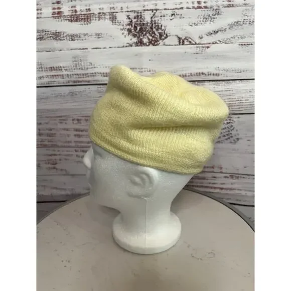 Jean-Charles Brosseau VINTAGE knit cap beanie Vanilla Cream - Picture 2 of 9